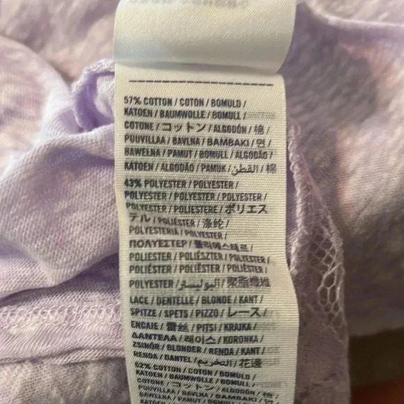 2/15 Lavender laced Abercrombie tank top - Picture 6 of 6